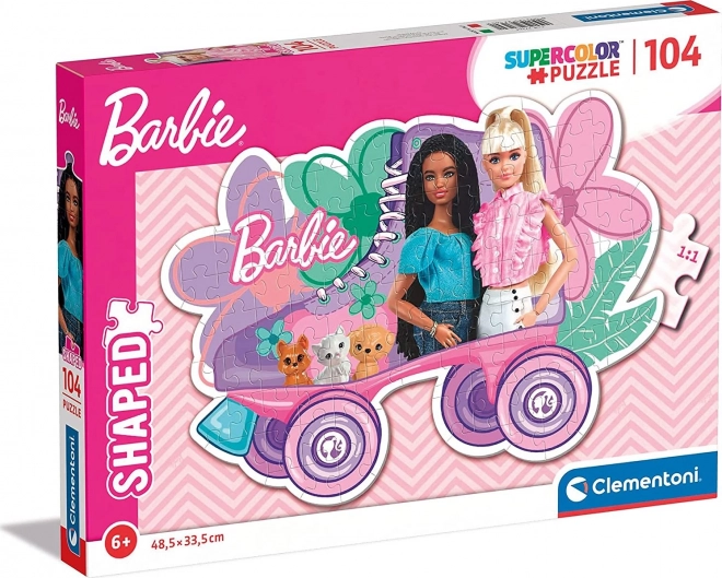 Clementoni Puzzle Umrisse Barbie: Rollschuhlaufen 104 Teile