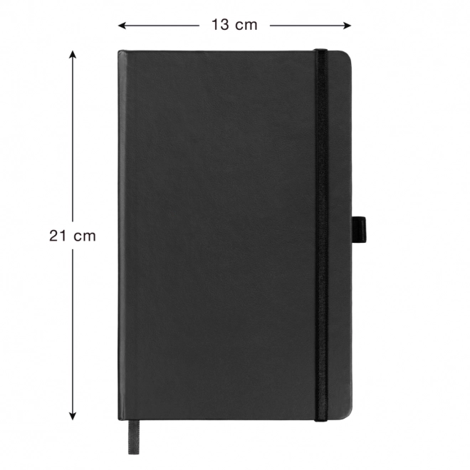 Notizbuch Leder Optik Schwarz-Grau Notique