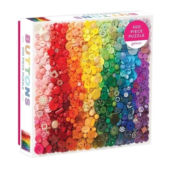 Galison Puzzle Regenbogenknöpfe 500 Teile