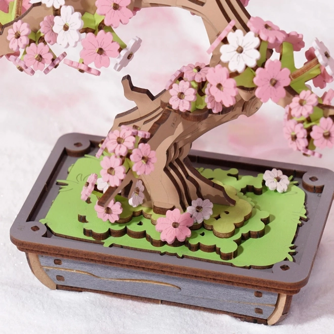 Robotime Holz-3D-Puzzle Bonsai Sakura