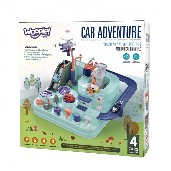 Interaktiver Autospielplatz Abenteuerfahrt