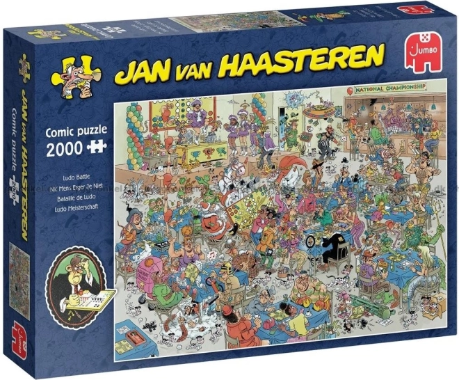 Puzzle JUMBO Mensch ärgere dich nicht Schlacht 2000 Teile