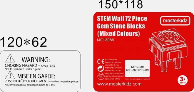 Diamanten Bausteine Set für STEM Tafeln von Masterkidz