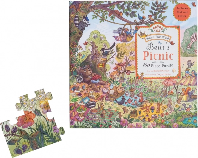 Galison Bären-Picknick Puzzle 100 Teile