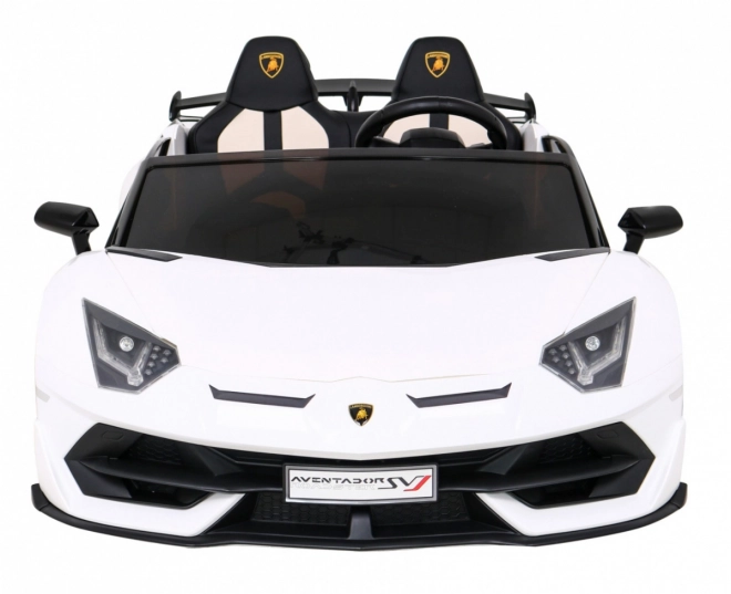 Lamborghini SVJ DRIFT pro 2 Kinder Weiß + Drift-Funktion + Fernbedienung + MP3 LED + langsamer Start