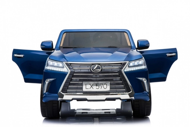 Lexus LX570 Bemaltes Auto für 2 Kinder Blau + Fernbedienung + EVA-Räder + Radio mit LED MP3
