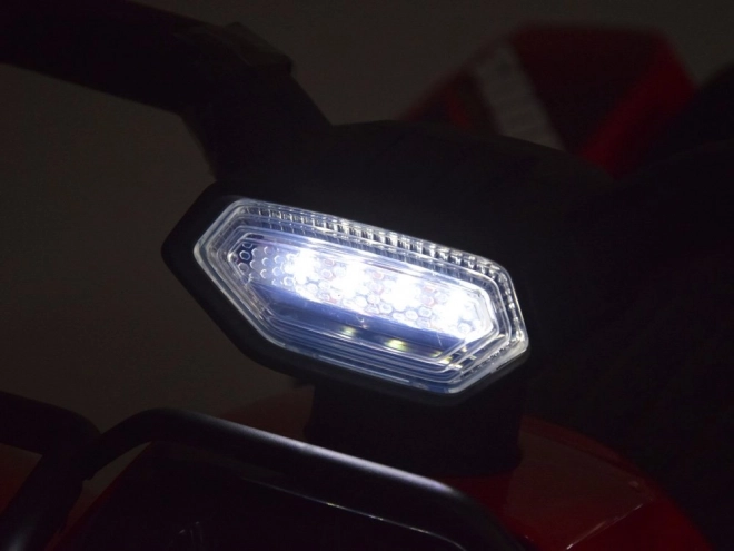 Elektrisches Kinder-Quad mit Licht – rot