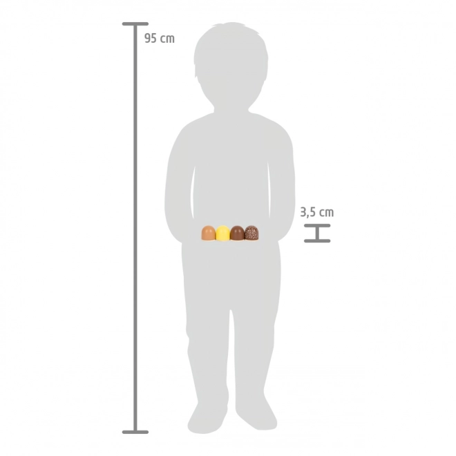 Holzschokoladenpralinen Fresh für Kinder
