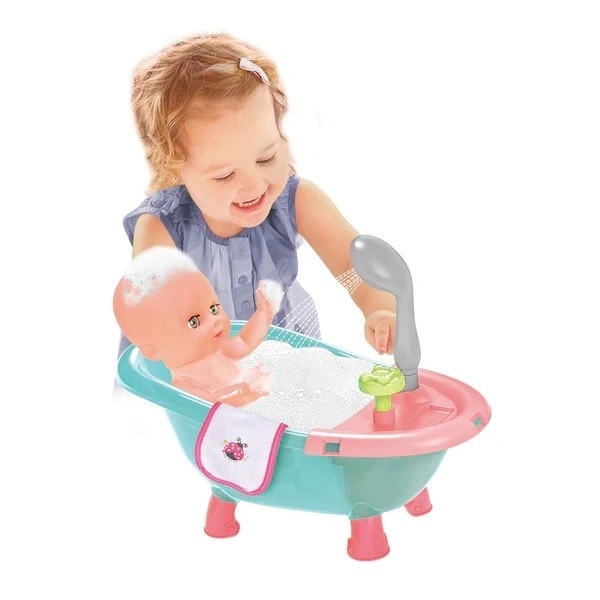 Puppe Tosia mit Badewanne