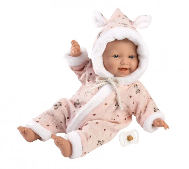 Realistische Babypuppe mit weichem Stoffkörper - Little Baby, 32 cm