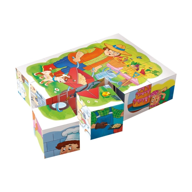 Bunte Puzzle-Bilder