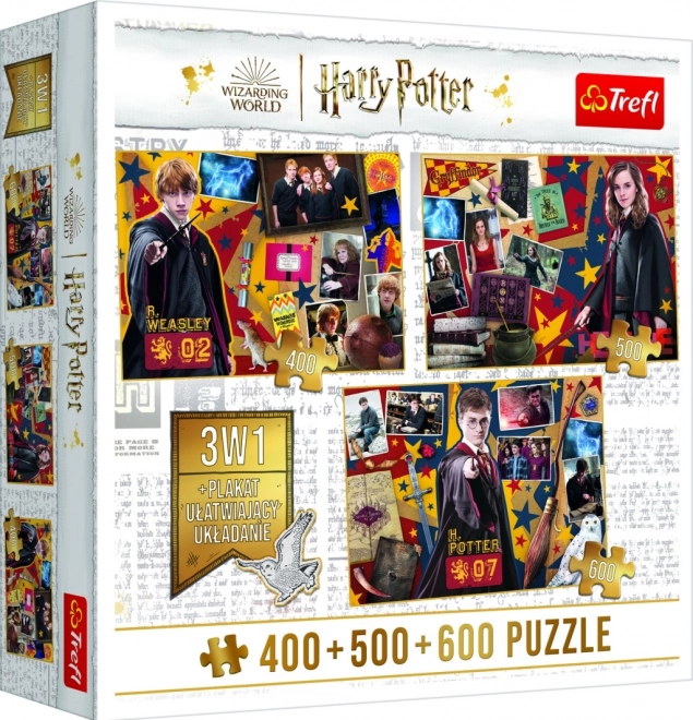 Trefl Puzzle Harry Potter: Ron, Hermine und Harry 3er-Set