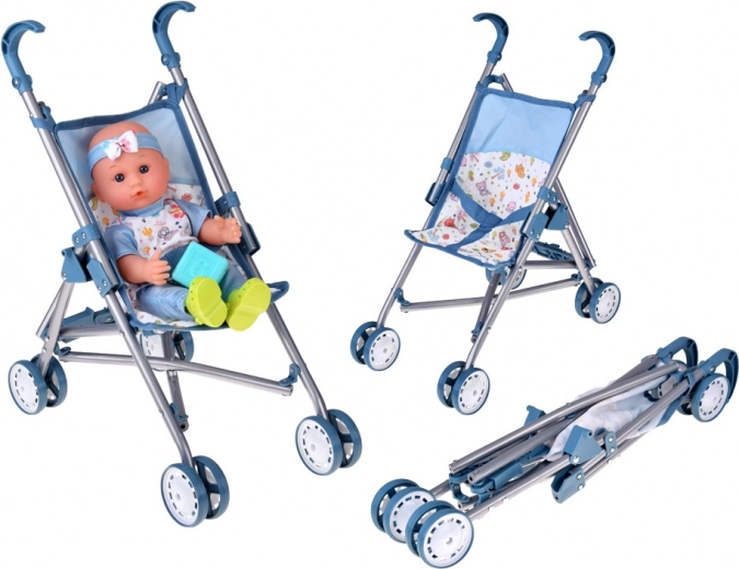 Klappt Kinderwagen für die Puppe für jeden Ausflug