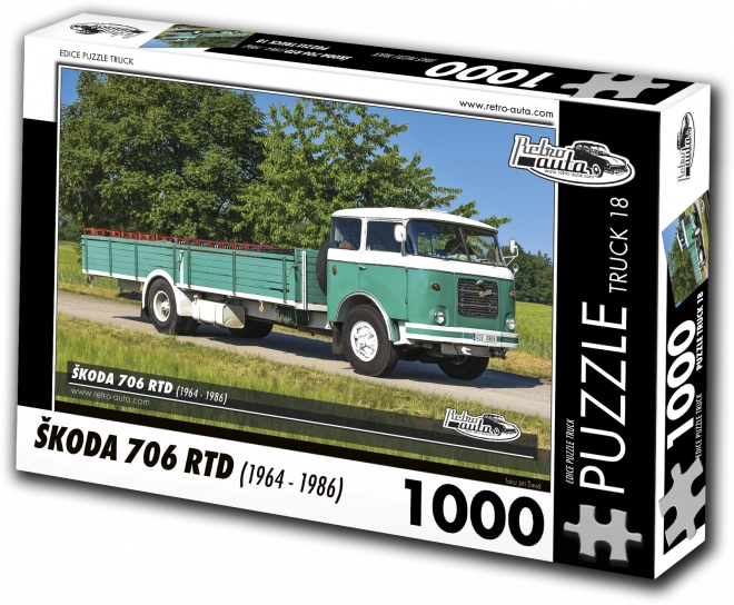 Retro-Puzzle LKW Škoda 706 RTD