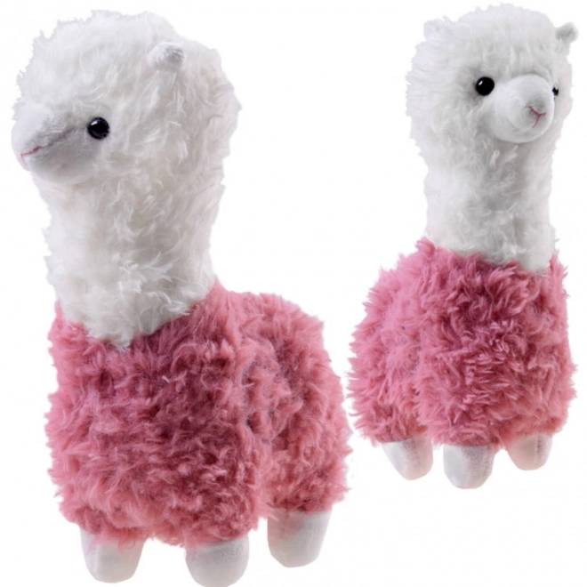 Flauschiges Lama Plüschtier 28cm – rosa