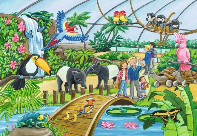 Ravensburger Puzzle Willkommen im Zoo 2x24 Teile