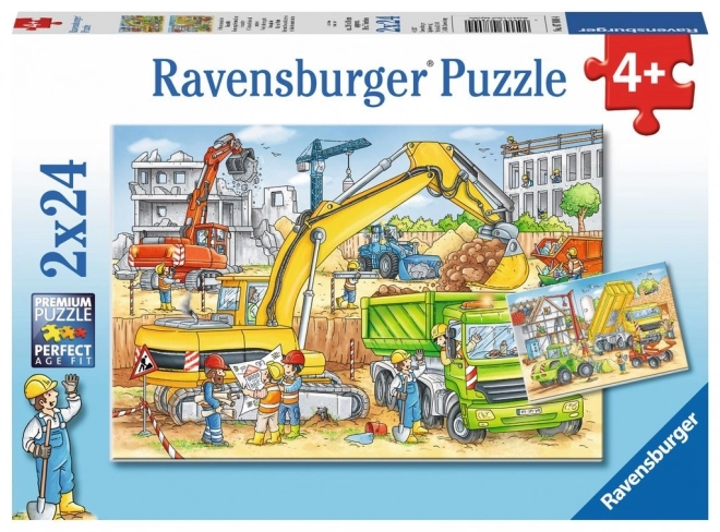 Ravensburger Puzzle Baustellenarbeit 2x24 Teile