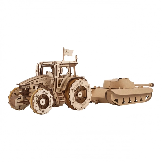 Ugears 3D Holzmechanisches Puzzle Traktor