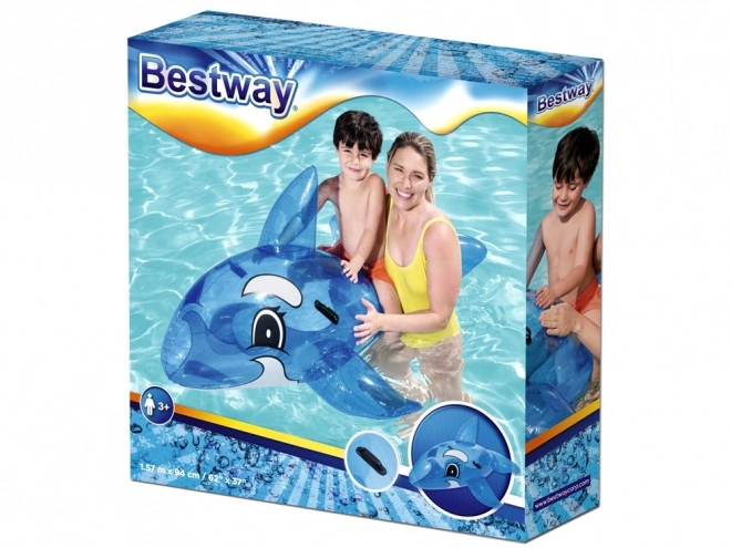 Großer aufblasbarer blauer Delfin von Bestway – blau