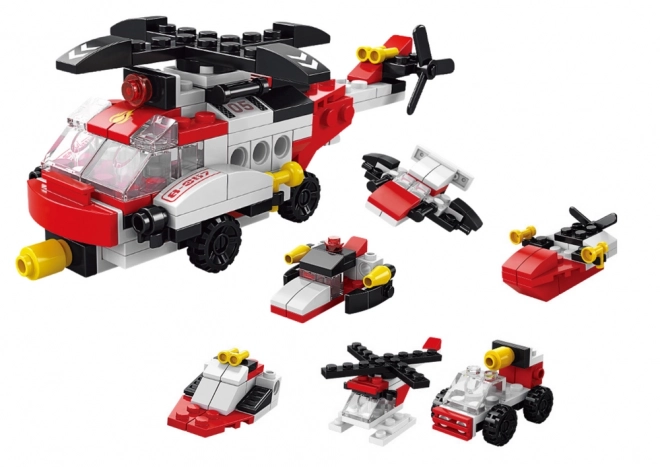 Konstruktionsspielzeug Hubschrauber 6-in-1 Set