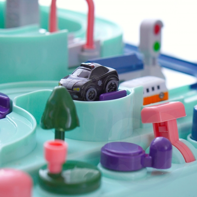 Interaktiver Autospielplatz Abenteuerfahrt