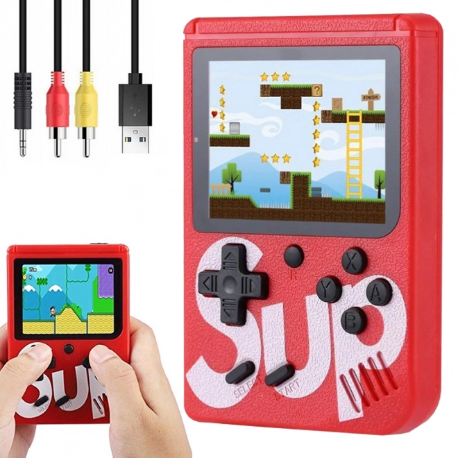 Mini Retro Handheld-Konsole mit 400 Spielen