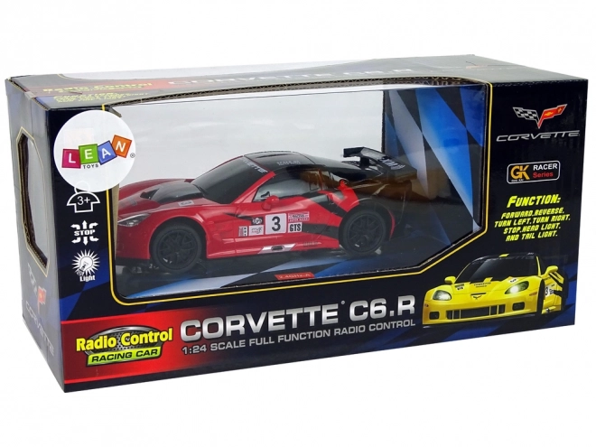 Ferngesteuertes Sportauto 1:24 Corvette C6.R Rot mit Licht