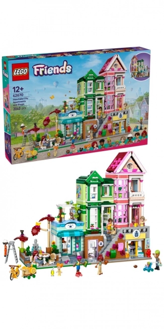 Lego Friends Herzseestadt Wohnungen und Geschäfte