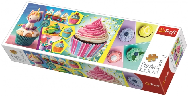 Panoramapuzzle Bunte Cupcakes 1000 Teile