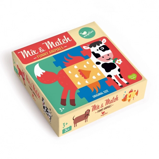 Mix und Match Puzzle Tiere