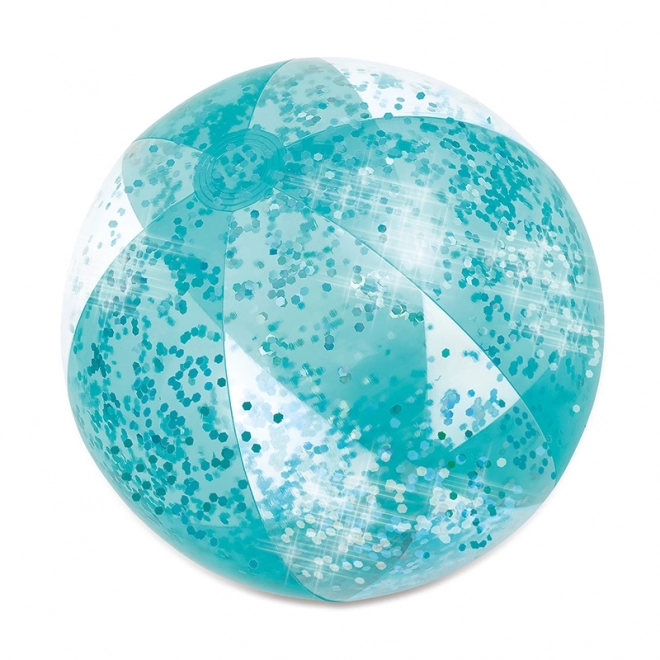 Blauer Ball mit Glitzereffekt