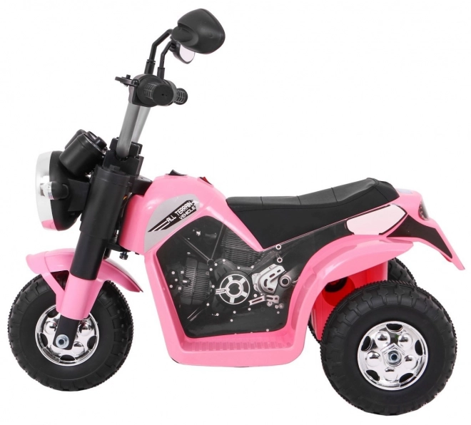 MiniBike für Kinder mit Akku - Rosa mit Sounds und LED-Lichtern