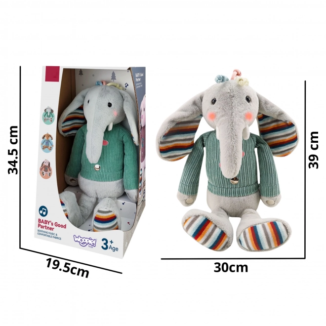 Interaktiver Elefant Stofftier mit Klang und Licht