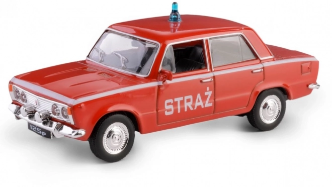 Historisches Fahrzeug PRL Fiat 125 Feuerwehrmodell