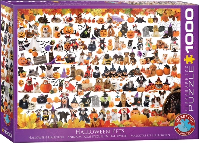 Puzzle Halloween-Tiere 1000 Teile