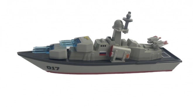 Leuchtender Kriegskreuzer mit Soundeffekten