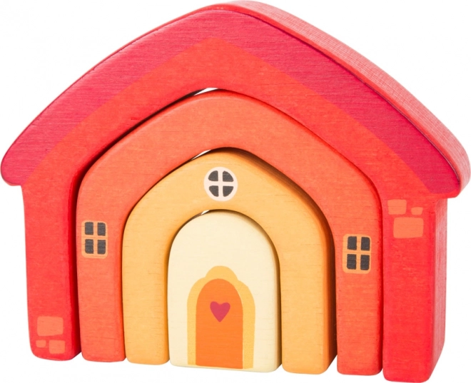 Holz-Steckhaus small foot – motorisches Spielzeug für Kinder