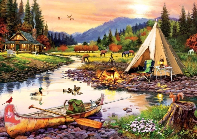 Camping-Puzzle mit 3000 Teilen