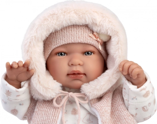 Llorens Neugeborene realistische Puppe Baby mit Geräuschen
