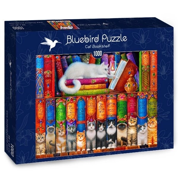 Puzzle Katzenbibliothek von BLUEBIRD - 1000 Teile