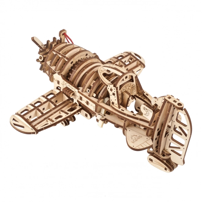 Ugears 3D Holzmechanik-Puzzle Mad Hornet Flugzeug