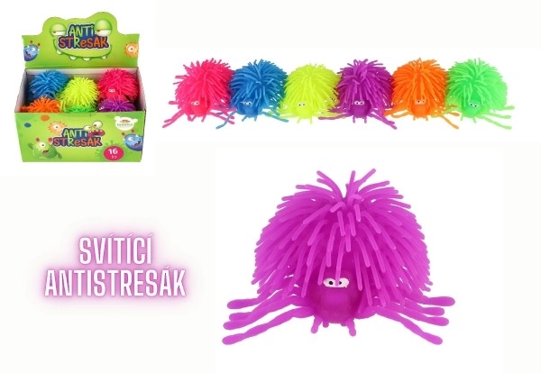 Antistressball Spinne mit Licht