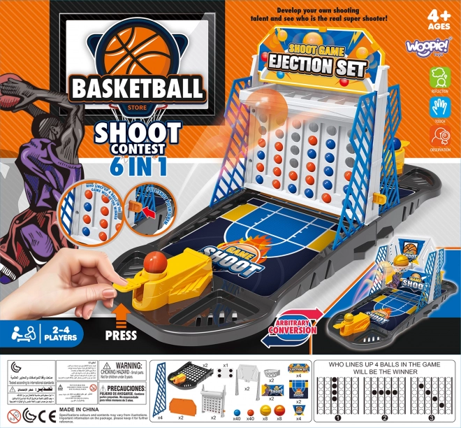 Woopie Geschicklichkeitsspiel Mini Basketball