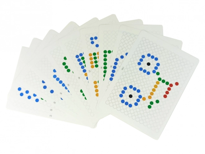 Magnetische Tafel Gelb mit 100 Perlen