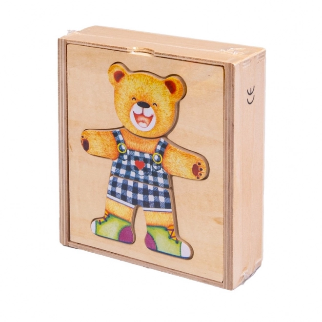 Holz-Puzzle Teddybär Junge