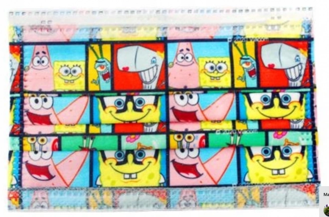 Spongebob Mundschutz Maske für Kinder