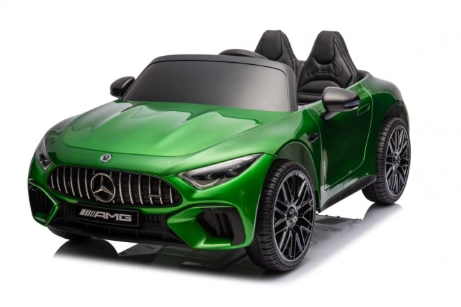 Elektrisches Kinderauto MERCEDES AMG SL63 Grün Lackiert