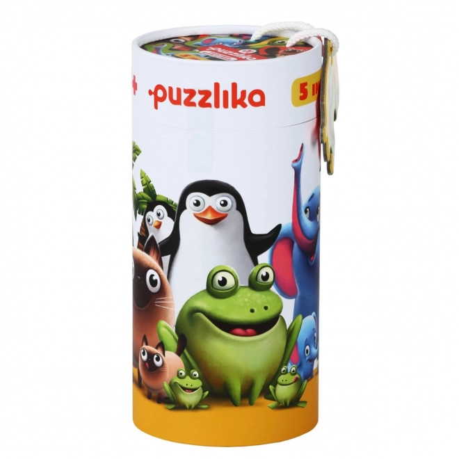 Puzzlika Tiere mit Jungen Puzzle Set