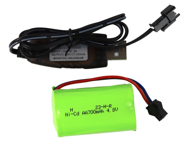Wiederaufladbarer Akku und USB-Laden