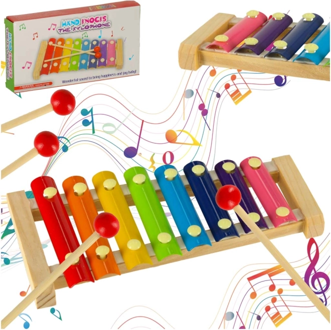 Bunte Holz-Xylophone für Kinder